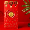 Oro Puro 999 Dios de la Riqueza Gato de la Suerte Pegatina Dorada para Teléfono Sobre Rojo Regalo Promocional para Atractivo de Tráfico en Transmisión en Vivo Souvenirs al por Mayor