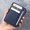 Portatarjetas Transfronterizo Ultradelgado Ranuras Múltiples para Tarjetas Cartera Pequeña Monedero con Cremallera para Monedas Estilo Coreano para Mujer Monedero Pequeño para Monedas Cartera de Comercio Exterior