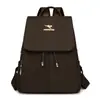 Mochila Simples de Viagem, Mochila Escolar para Estudantes, Mochila para Meninas do Ensino Fundamental e Médio, Mochila Feminina Versátil Casual de Cor Sólida