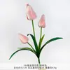 3 capullos de tulipán artificiales, flores artificiales, flores artificiales de seda, decoraciones de arreglos florales para lugares de boda, salones de ceremonia y decoración de sala de estar