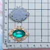 Pingentes de Letras Coloridos com Borboletas Galvanizadas e Strass, Presilhas de Roupa e Cabelo em Formato Oval, Acessórios DIY para Capas de Celular, Acessórios de Plástico para Crocs