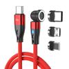 Linha de Dados Magnética Rotativa PD60w 540 Graus Linha de Carregamento Magnético Seis em Um Dobrável Viagem à Mão Tipo Sucção Magnética Porta USB-C