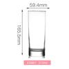 Taza Bow ARC Lemeiya Luminarc Vine Garden Si Taining Glass para Té Casual, Jugo Recto y Bebidas Frías
