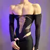 Lencería Sexy de Lóbulo, Body Ajustado Sedoso Luminoso con Calados, Uniforme Seductivo, Atuendo de Malla Erótico, Tallas Grandes, Body de una Pieza al por Mayor