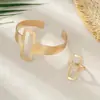 Europa y Estados Unidos pulsera de apertura de línea de gota de agua hueca transfronteriza moda simple elegante Joker joyería al por mayor