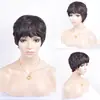 Pelucas de Nuevo Estilo Europeo y Americano, Peluca de Pelo Corto Rizado a la Moda para Niñas, Molde para Cabeza de Anime, Fibra de Alta Temperatura
