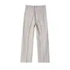 Calças Masculinas Tendência com Toque de Luxo, Calças Sociais com Caimento Fluido para Primavera e Outono, Calças Longas Casuais Estilosas, Calças Wide-Leg High Street