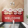 Tapete de Chão de Laço de Seda Estilo Chinês para Porta de Entrada, Resistente à Sujeira e ao Desgaste, Pode Ser Cortado no Tamanho
