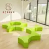 Taburete de plástico reforzado con fibra de vidrio rama de árbol creativa hermosa combinación de letras Chen costura asiento centro comercial área de asientos al aire libre en el parque asiento