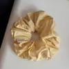 Goma de pelo tipo scrunchie perezoso chic de estilo coreano para mujer, Diadema de satén a cuadros de alta gama que no tira del pelo, Accesorio para el pelo scrunchie