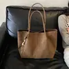 Bolsa Tote Vintage de Camurça 2026 para Mulheres, Bolsa de Ombro de Grande Capacidade, Versátil para o Dia a Dia, Bolsa de Braço Simples e Fashion