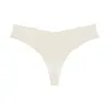 Calcinhas Femininas Sexy Peça Única Europeias e Americanas de Cintura Baixa, Seda Gelada, Sensação Nua, Sem Costura, Forro 100% Algodão Respirável, Tamanho Plus Size, T-Back