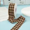 4cm Cincha Retro de Espiga Bicolor con Rayas de Contraste Accesorios para el Cabello Flor para Zapatos Empaque de Caja de Regalo Cinta Decorativa