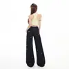 Cross 2026 Otoño Nuevo Estilo Nuevo Chino Pantalones de Pierna Ancha Agua Casual Caída de Tela Modernos Adelgazantes Bordado de Estrella de Cinco Puntas Pantalones Largos