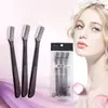 Tres Bolsas de Cuchillas para Recortar Cejas, Maquillaje de Belleza, Recorte de Cejas, Dar Forma, Recorte de Cejas, Hojas de Acero Inoxidable, Cuchillas para Recortar Cejas