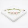 Nuevo pulsera de cuentas de vidrio con encaje de flor real, pulsera de gema del tiempo con flor seca estrellada, regalo para pareja, estudiante, mujer