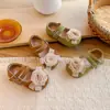 Zapatos Planos Florales para Niñas con Banda Elástica, Boca Baja, Antideslizantes, Zapatos de Princesa, Nuevo Estilo Primavera y Otoño 2026, Zapatos Retro de Punta Redonda para Niñas