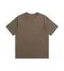Camiseta personalizada de algodón 100% 270G impresa digitalmente, corte holgado oversized, nuevo estilo de verano, top casual juvenil, verde BV