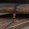 Colar de Cinábrio Cordão Pingente Cordão Pingente de Pescoço Corda Pingente de Pescoço Fivela Segura Independentemente Cartão Ajustável