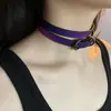 Nuevo producto de gran éxito en el mercado internacional: Gargantilla Cambia de Color Sensible a la Temperatura para Mujer, Cadena de Cuello de Cuero Suave con un Estilo Dulce y Fresco de Alta Gama, Cadena para Clavícula