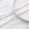 Accesorios de Joyería con Cadena de Grava de Concha Natural Blanca de Forma Irregular, Pulsera de Cuentas DIY, Collar, Producto Semi-Terminado