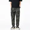 Pantalones Cargo Camuflaje para Hombre Marca Nueva de Moda Pierna Ancha Leggings Pantalones Casuales para Montañismo al Aire Libre Pantalones de Gama Alta para Hombre