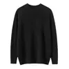 Suéter de punto grueso de 7 puntos 100% cachemir puro para hombre, suéter de cuello medio alto, prenda base de punto clásica versátil de manga larga, otoño/invierno 25