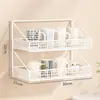 Portavasos de pared, estante de almacenamiento de pared sin taladro para vasos de agua y tazas, portavasos colgante de té para cocina