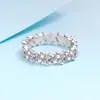 Anillo de Plata de Ley 925 para Mujer, Total 2.52 Quilates de Moissanita, Anillo de Círculo Completo, Súper Brillante, Anillo de Lujo Ligero, Fabricante en Stock