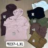 Camiseta con capucha para mujer, otoño 2024, nueva, holgada, talla grande, adelgazante, artística, retro, cinta, manga larga, 9237
