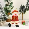 Decorações de Natal Pingentes para Árvore de Natal Bonecos de Tecido de Natal Pingentes de Boneco Papai Noel Boneco Boneco de Neve Pequenos Pingentes