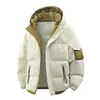 Chaqueta Abrigo de Algodón Estilo Pareja con Capucha 8855 Ropa Cálida de Algodón para Jóvenes Ropa de Algodón para Hombre Ropa de Invierno Falso Dos Piezas