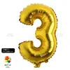 Globo Alfanumérico Mediano Dorado y Plateado de 32 pulgadas Decoración de Cumpleaños Papel de Aluminio Fiesta de Bodas Set de Película de Aluminio Arreglo Globo