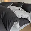 Conjunto de cama de quatro peças Classe A, 100% algodão puro, tecido escovado, nova colcha de outono e inverno, lençol de cama, conjunto de cama de luxo leve de alta qualidade