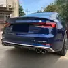 Adecuado para 17-20 Audi A5 modificado S5 labio trasero de cola garganta de cola suministro directo accesorios deportivos de dos puertas/cuatro puertas mejora