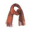 Bufanda Popular de Cuadros de Amazon para Exportación, Bufanda Gruesa con Borlas para Otoño e Invierno, Chal Bufanda Arcoíris, en Stock del Fabricante