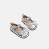 Zapatos para Bebé Niña Zapatos para Niños Pequeños Zapatos de Cuero 0-3 Años Otoño Nuevo Niñas Suela Súper Suave Lazo Perla Zapatos de Princesa