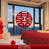Accesorios de Decoración para Habitación de Boda, Pegatinas Especiales de Boda con el Personaje "" para Toda la Casa, Pegatinas para Ventana y Puerta de Compromiso con el Personaje ""