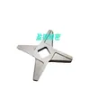 Cuchilla para Picadora de Carne Acero Inoxidable Hogareña Metal Accesorios de Grado Alimenticio # Cabezal de Corte de 5 Cuchillas con Doble Cara para Cortar en Cubos y Borde Biselado
