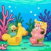 Adornos Caja Ciega Muñeco Bob Esponja Pantalones Cuadrados Original Trendy Play Artesanías de Resina Adornos de Escritorio Bolsa Ciega de Grano Meng de Pai Da Xing