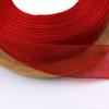 Fita de fio de neve colorida 2,5cm fita de fio de chiffon fita transparente fita para embalagem de caixa de presente material diy