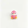 Llavero de pingüino pequeño tejido a crochet terminado, colgante pequeño de lana tejido a mano, lindo regalo de animal de color caramelo
