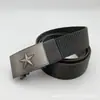 Nuevo Cinturón de Lona de Nylon Moda Masculina Versátil Hebilla Automática Cinturón Táctico Estudiante Entrenamiento Militar Cinturón Tejido