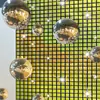 Decoración de Fondo de Disco con Lentejuelas Láser para Fiestas Nuevo Producto Transfronterizo Mantel Desechable para Fiesta Cortina de Lluvia Venta al por Mayor