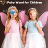 Manualidades infantiles transfronterizas en madera DIY varita de hadas varita mágica varita de princesa de Navidad rompecabezas dibujo a mano virutas de madera