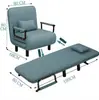 Sofá-Cama Dobrável Sala de Estar Pequeno Apartamento Sofá Individual Cama de Almoço Cadeira Preguiçosa Varanda Sofá-Cama Dobrável Multifuncional