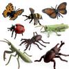 Simulação Abelha Sólida Aranha Borboleta Unicórnio Centopeia Inseto Animal Modelo Brinquedo Infantil Ornamentos de Mesa de Areia
