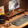 Soporte para Monitor de Escritorio, Elevador Extendido para Computadora, Organizador de Escritorio de Oficina, Estante de Almacenamiento para Escritorio, Soporte para Laptop