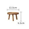 Soporte para Flores Base de Maceta de Cerámica Estante para Flores Soporte para Acuario Jarra de Vino Adorno Creativo Soporte para Comedero de Gato y Perro Mini