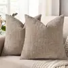 Funda de Almohada Moderna Sencilla para Sofá Chenilla de Bambú Cojín Respaldo Sala de Estar Dormitorio Mesita de Noche Venta al por Mayor Transfronteriza